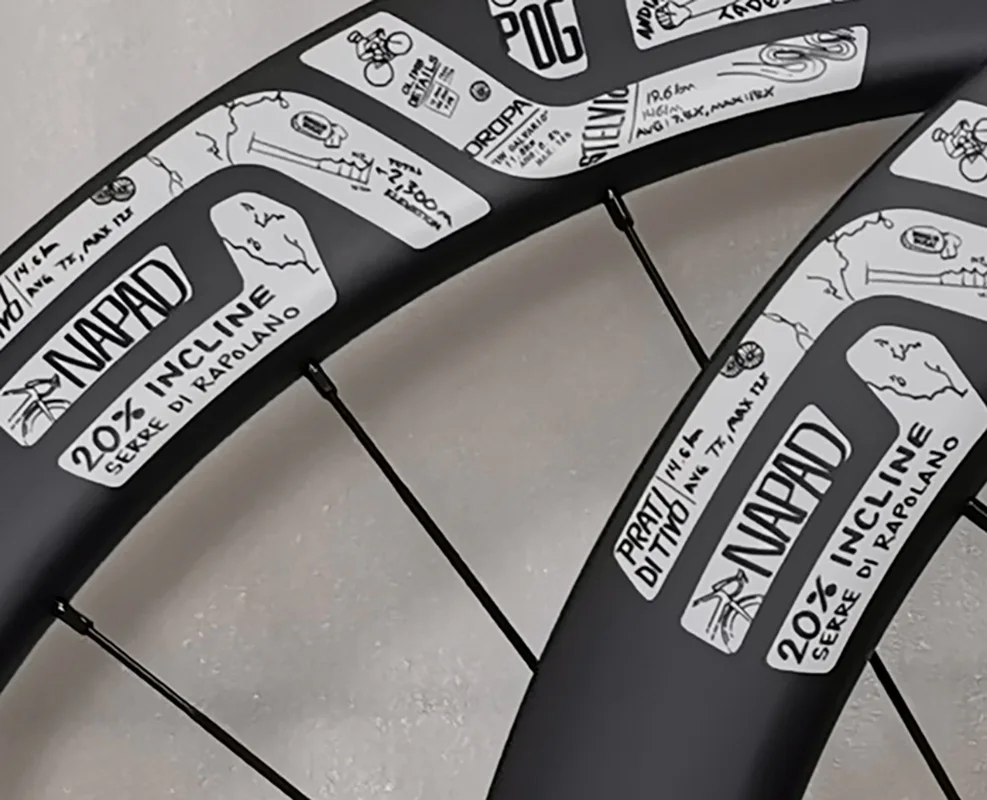 Disc Carbon Road Bike Wheelset 45/50/55mm Personalized Custom Graffiti Sticker 54T Ceramic Gravel Light Disc Bicycle Wheel 700c
