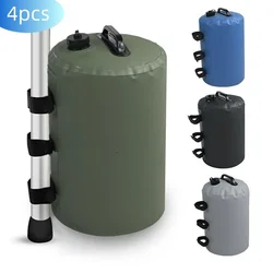 Bolsa de água de grande capacidade para barraca ao ar livre, Sandbag reforçado para guarda-sol e guarda-chuva de praia, novo, 20L, 4 peças