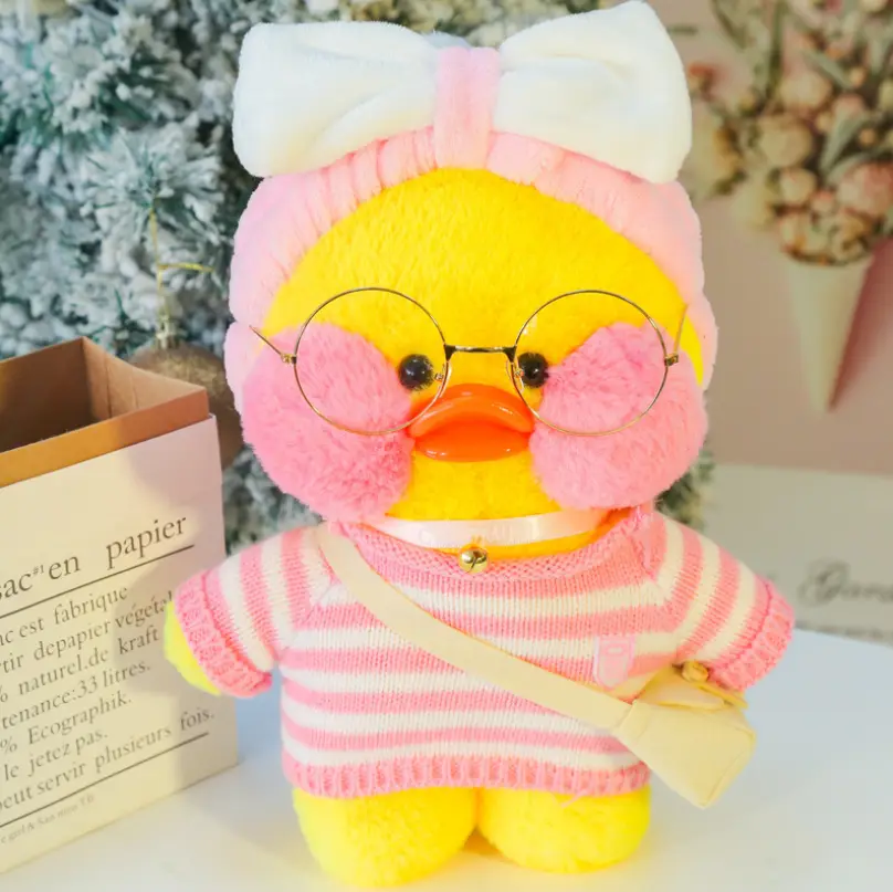 30cm bonito pato amarelo brinquedos de pelúcia kawaii macio pelúcia animal boneca aniversário natal presentes criativos para meninas crianças
