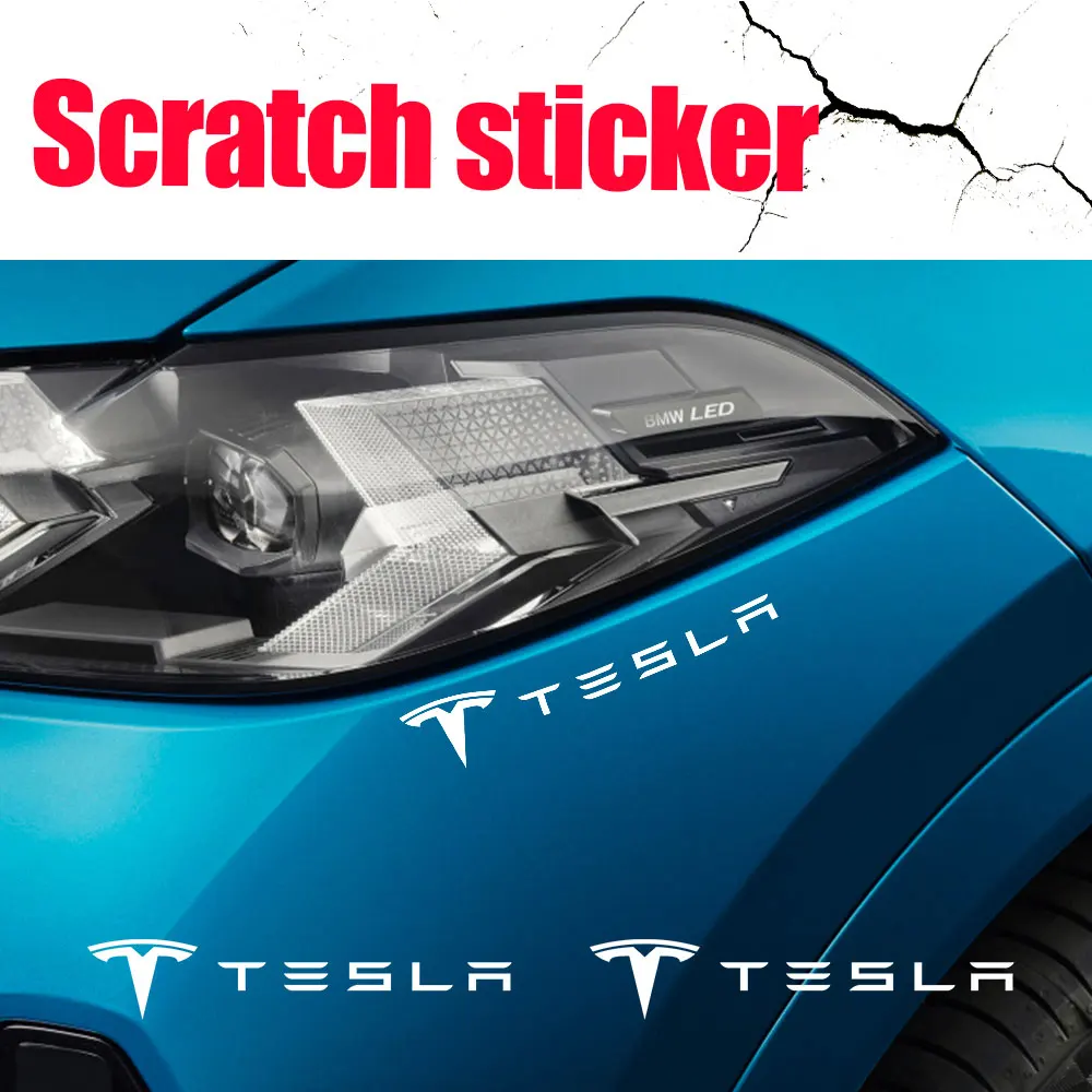 Pegatina impermeable personalizada para coche, accesorios de ajuste Exterior para Tesla Model 3 Model S Model X Model Y Roadster Invader, 4 Uds.