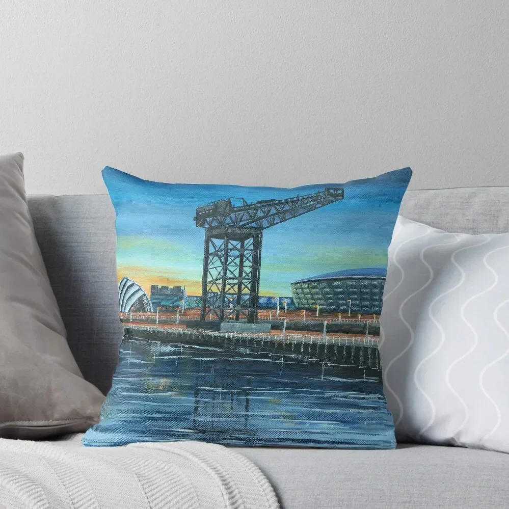 Finnieston Crane Glasgow Scotland Throw Pillow pillow pillowcase luxury throw pillow covers Pillowcases Bed Cushions