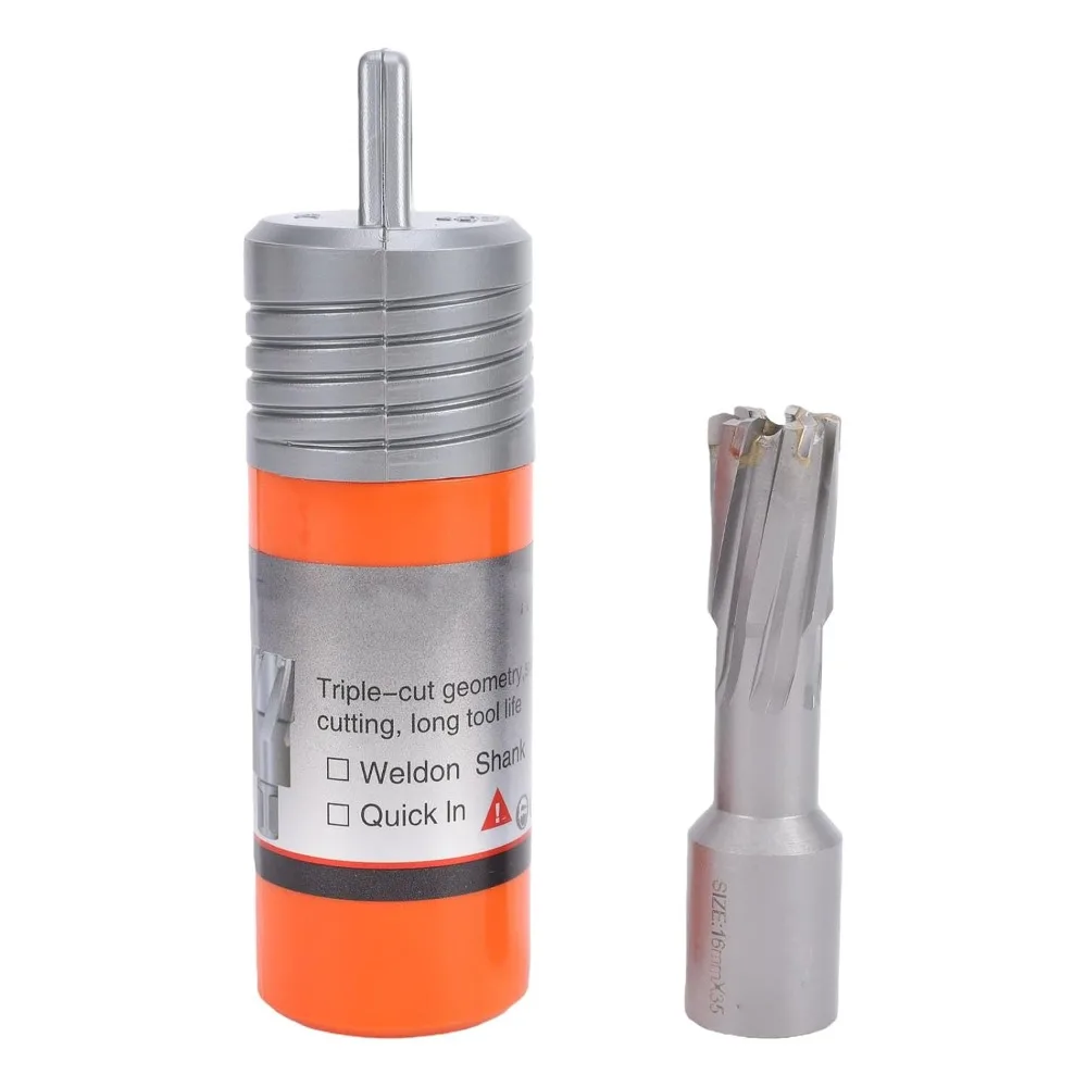 3 Flute Annular Cutter 3/4 Inch Shank 2 Inch Depth Carbide Annular Cutter 5/8 Inch Diameter 1-3/8 Inch Depth Mag Drill Bit