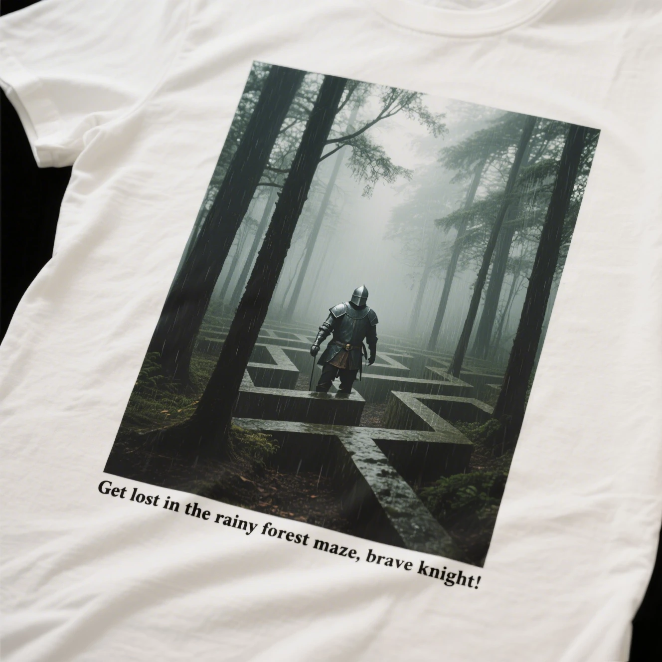 

Forest Knight Printing Summer Luxury Brand Cotton Men's and Women's T-Shirts Short Sleeves Street Fashion Trend Clothing