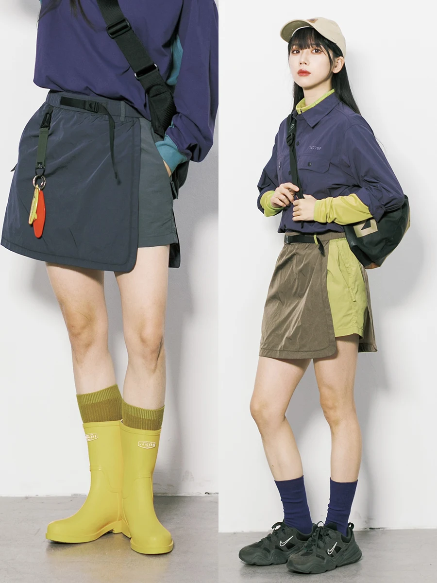 Outdoor Workwear A-Line  Skirt Women's Small Size Waterproof Versatile Sporty Umbrella Skirt Pants Skirt City Outdoor Style