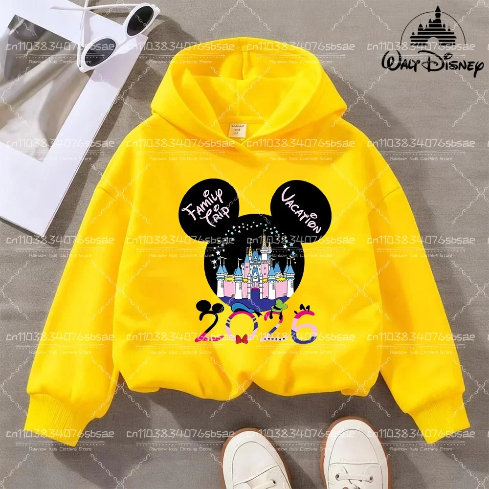 ديزني Kawaii 2026 موضة ديزني لاند رحلة عطلة الملابس كاريكاتير هوديي الأطفال أفضل الرسوم المتحركة فتاة الملابس الصبي ديزني الاطفال #5