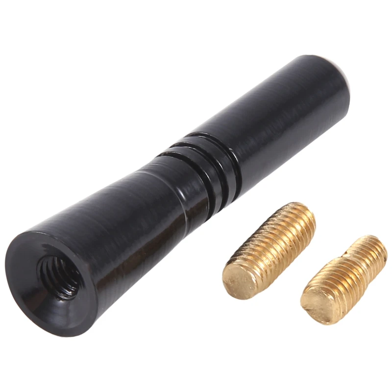 Fits for Universal Top Roof Short Whip Screw Antenna Extension for Car Radio (Black)