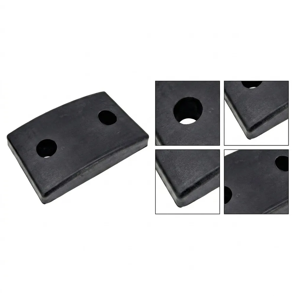 4 Pack Rubber Shock Absorbing Pads 7cm x 4.5cm x 1.4cm for Treadmill Bike Strength Trainer Floor Protector Anti Vibration Pads