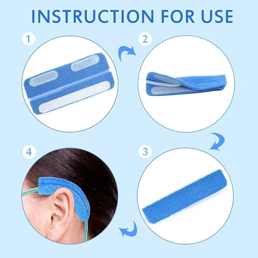 Accessories Soft Nasal Cannula Ear Cushions Oxygen Supplies Polar Fleece Oxygen Cannula Cushion Universal Oxygen Tubing Pad