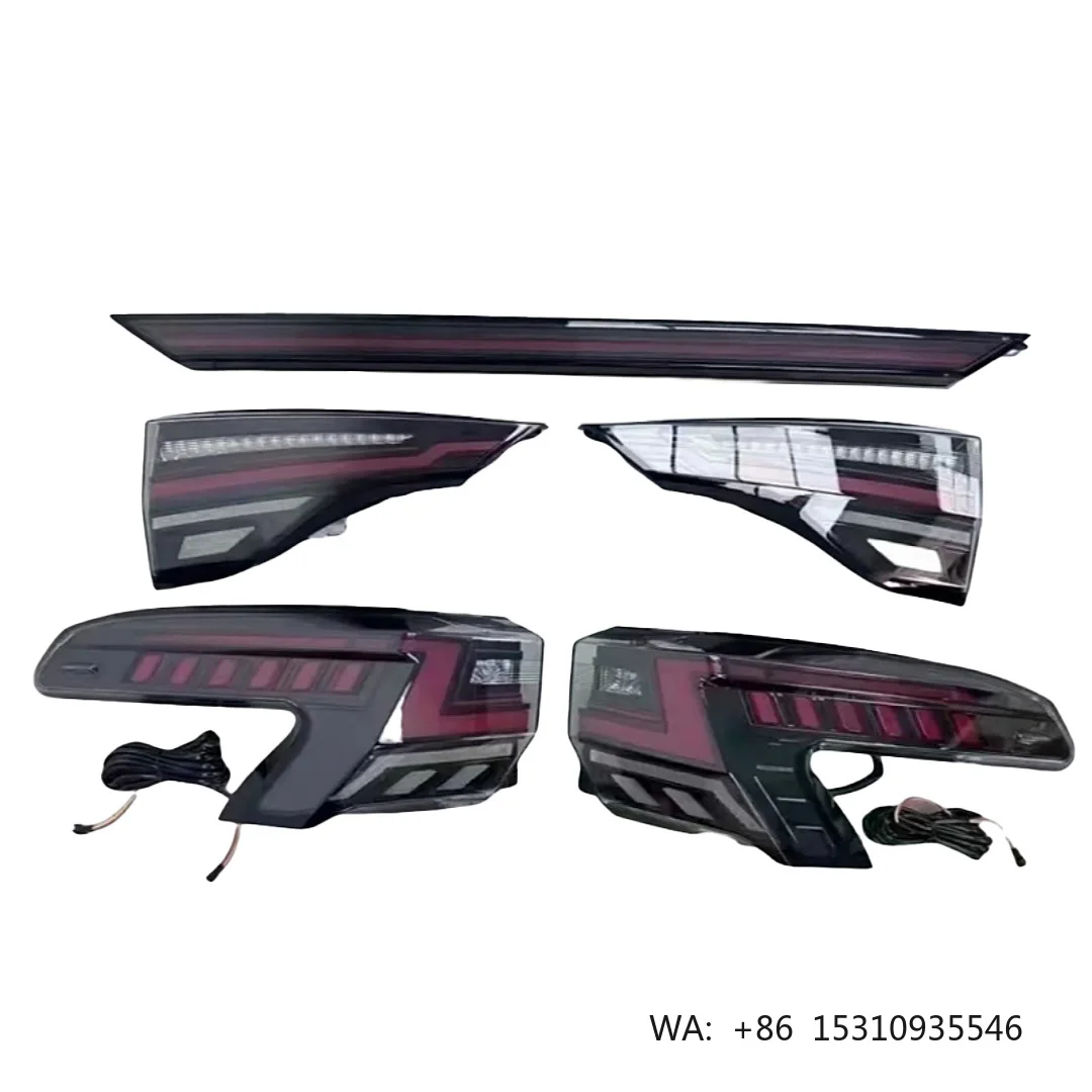 Sienna Upgrade Through LED Tail Light Dynamic Flowing Turn Signal Waterproof Modified Rear Lamp Assembly