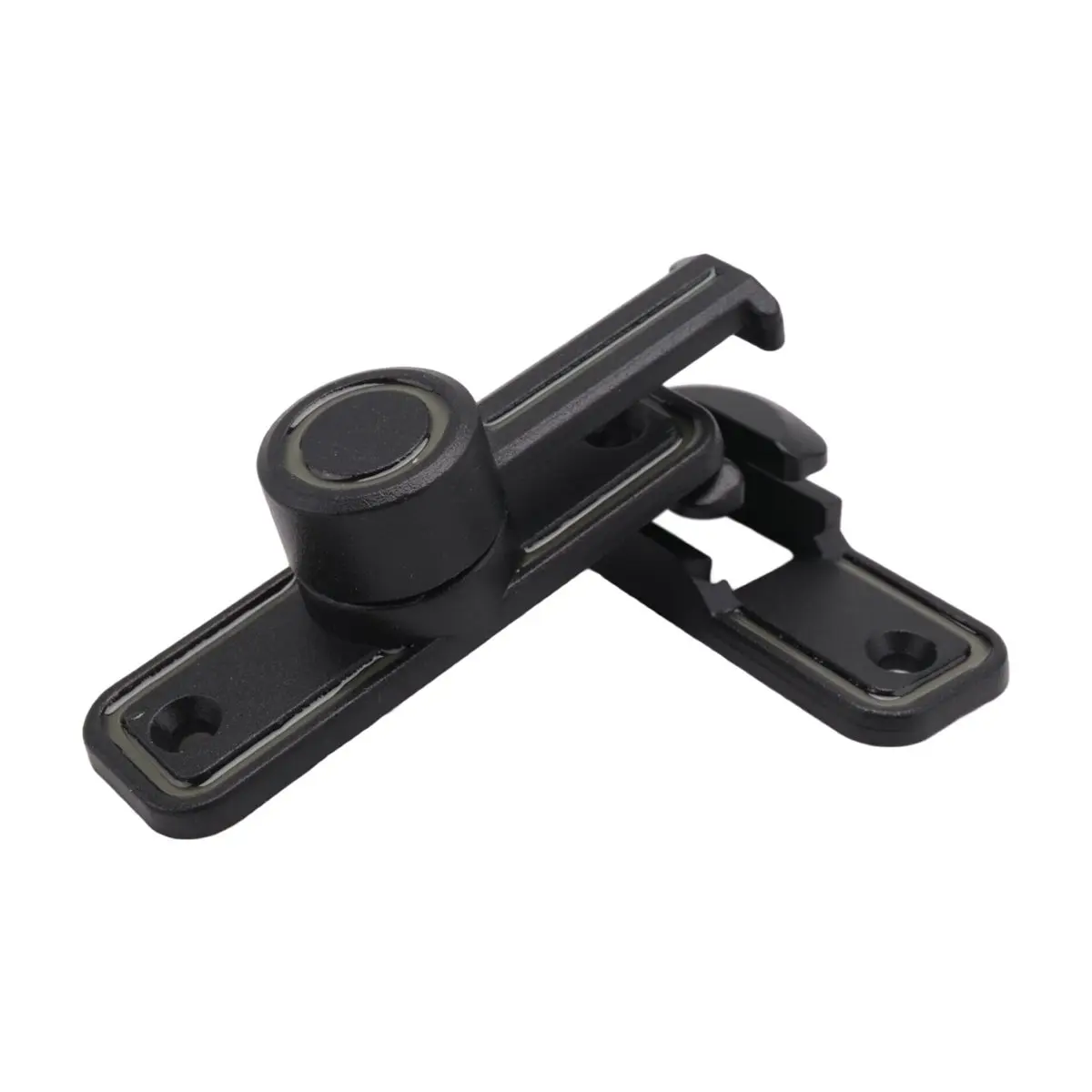 ~PERFECT}Heavy Duty Gate Latches 90 Degree Right Angle Barn Door Lock Anti-Theft Sliding Door Lock for Garden Black