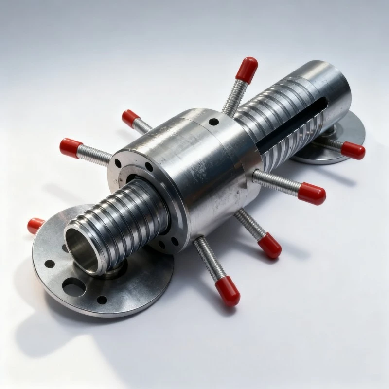 A 50mm diameter push hand positioning tool suitable for boring and welding integrated machines used in excavator work