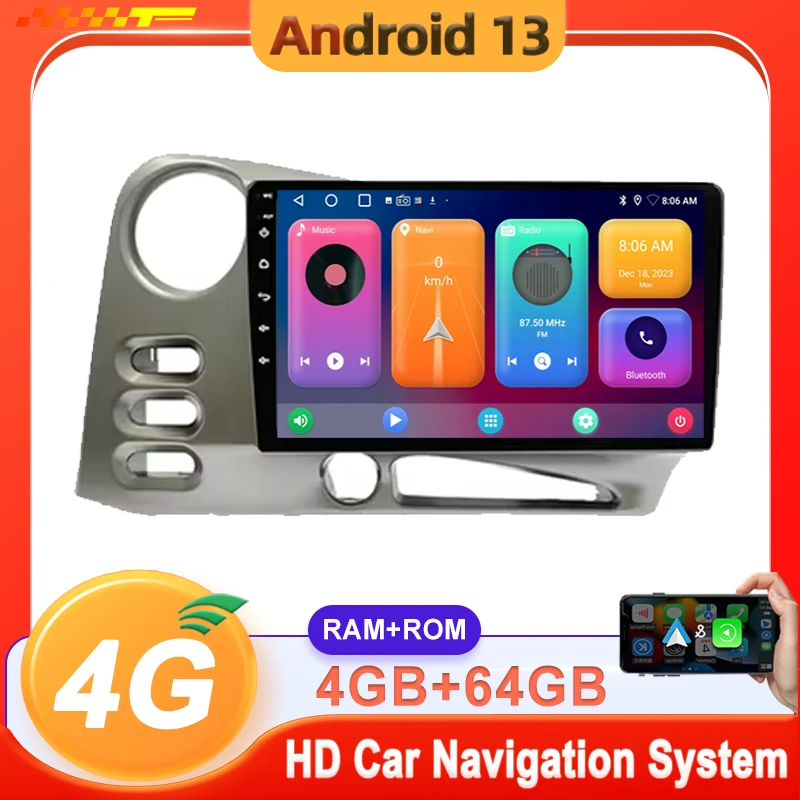 

9 дюймов Android 13 Carplay автомобильное радио для Toyota Corolla Matrix E140 2003-2008 GPS навигация автомобильное радио стерео головка видеорегистратор