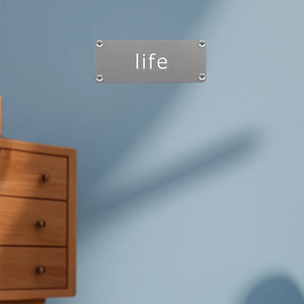 

10Pcs Stainless Steel Blank Nameplates Metal Engraving Tags DIY Sign Plates Engravable Metal Tags for Business Office Home