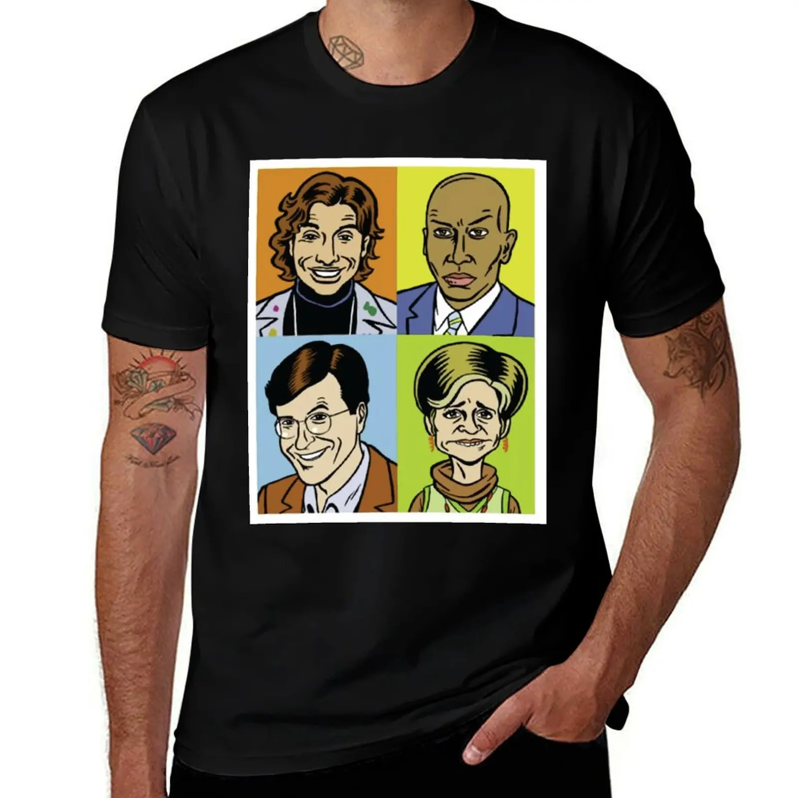 Strangers With Candy Square T-Shirt Athletic Fit Sports Short Sleeve Top T-Shirt