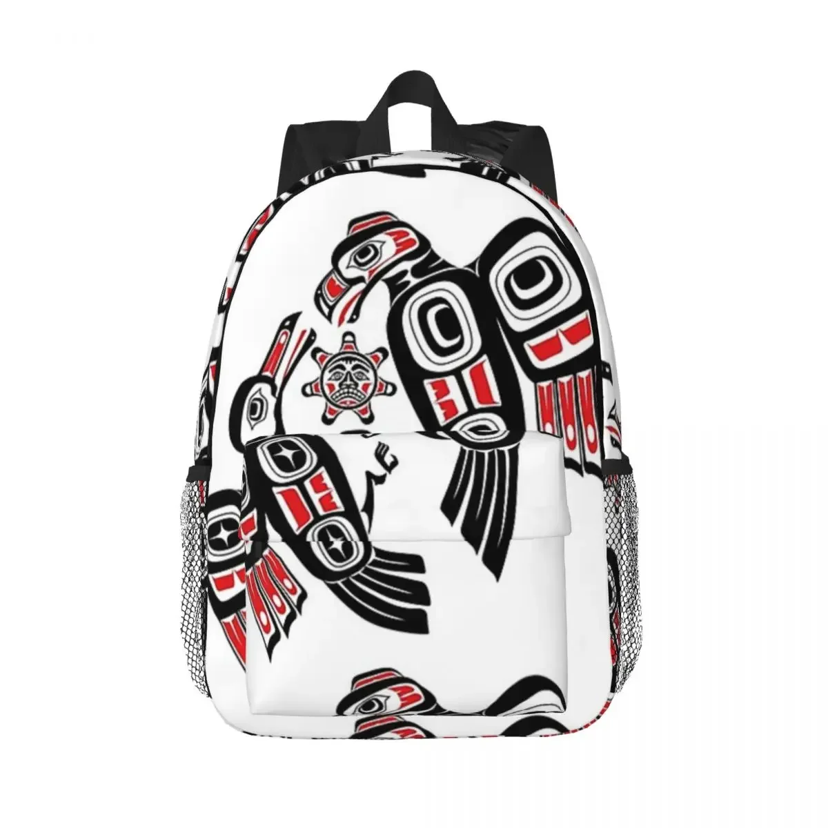 Haida Eagle Battles Raven For The Light Backpacks Teenager Bookbag Cartoon Children School Bags Laptop Rucksack Shoulder Bag