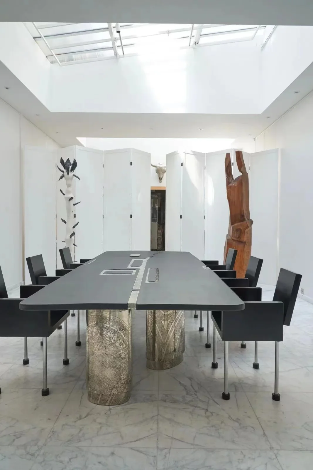 

Ultra Cheap Marble Top Console, Stainless Steel Base, Designer Solid Wood Carved Desktop