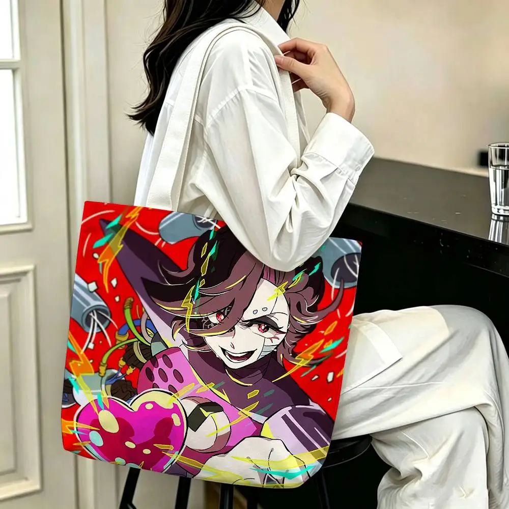 M-Mettaton undertale Printed Canvas Tote Bag Shoulder Bag Commuter Mommy Shopping Bag