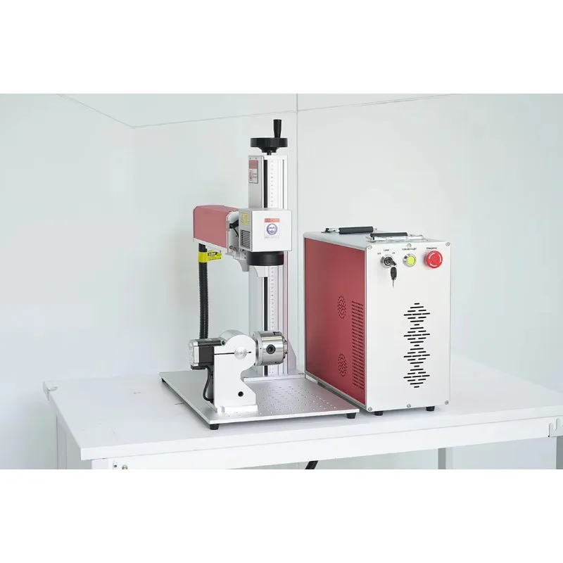 Multifunctional 20w 30w 50w 60w 80w 100w Portable Desktop Split 3D Fiber Marking Machine For Metal Plastic Easy To Operate