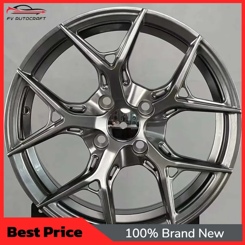 

【2026】Custom Forged Hyper Silver Machined 5 Y-Spoke 15 16 17 18 19 20 21 22 23 24 Inch 5x114.3 5x120 Alloy Wheels Universal Car