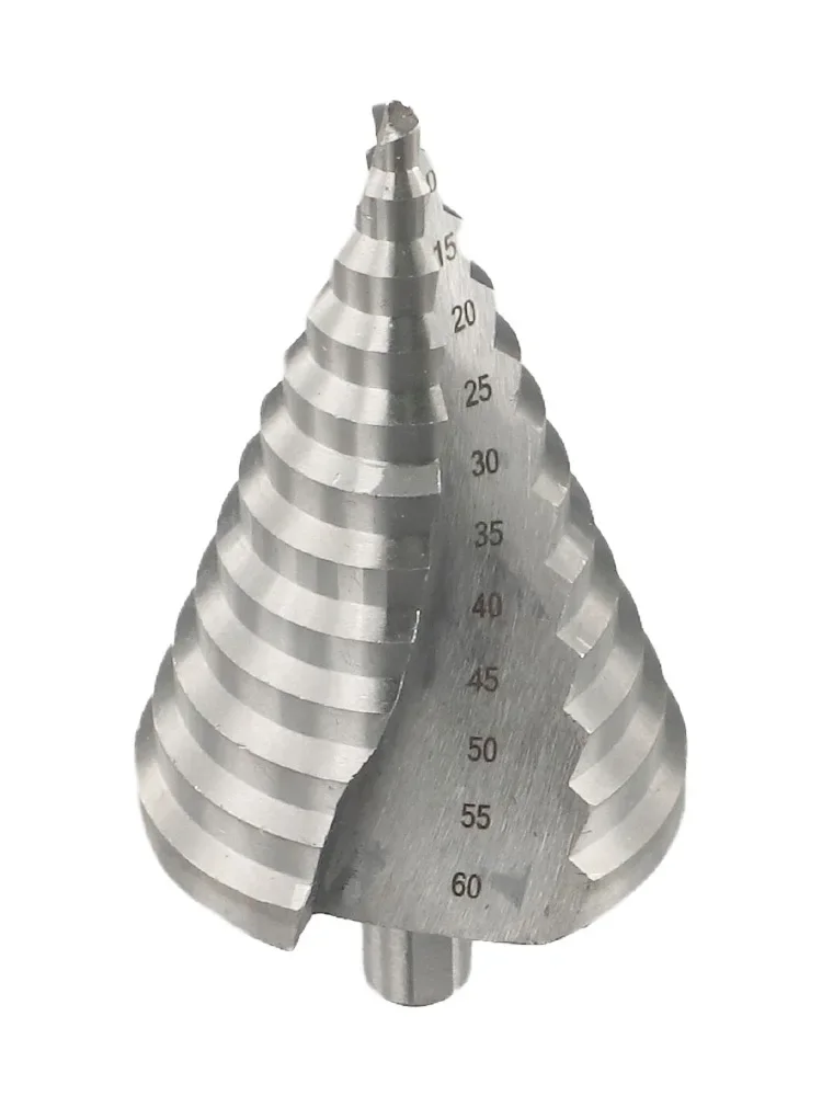 Pagoda Drill Step Drill Bit Open Multiple Aperture Silver Color Spiral High Speed Steel Ladder Structure For Chamfer