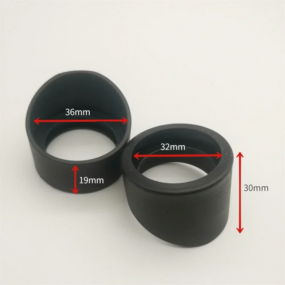 2 uds. Tazas de goma internas de 36mm protectores oculares de microscopio para microscopios telescópicos 34-37mm diámetro superior del ocular