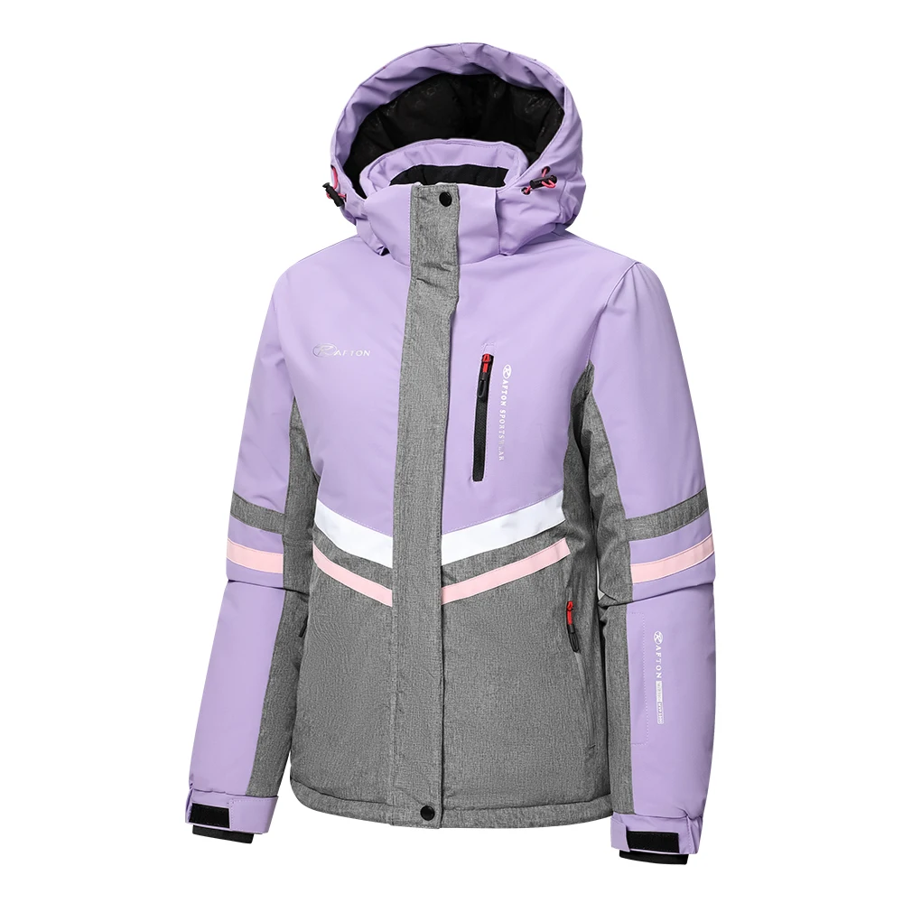 Women Girl Winter New Outdoor Jet Ski Snow Warm Parkas Jacket Coat Women Outfits Casual Hat Waterproof Hat Thick Fleece Parka