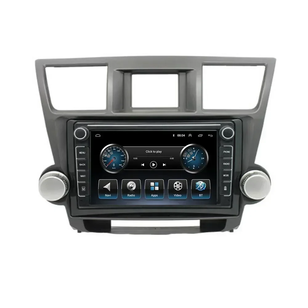 Android 13.0 Car Radio For Toyota Highlander 2 XU40 2007 - 2013 Multimedia Video Player Navi Stereo GPS NO 2Din DVD Camera