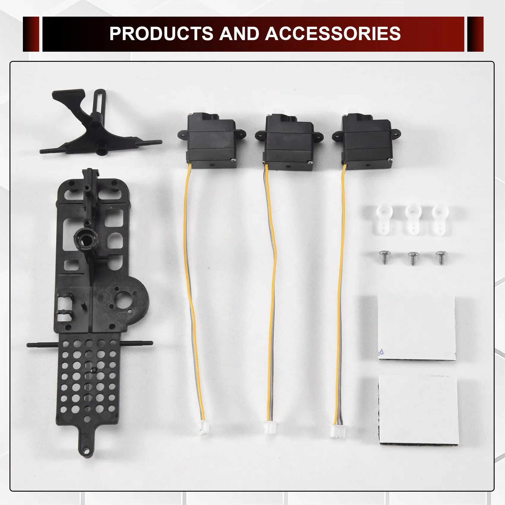 1 Set XK K110 Upgrade K110S Servo Main Frame and Servo Plate for WLtoys XK K110 K110S RC Helicopter Upgrade Parts