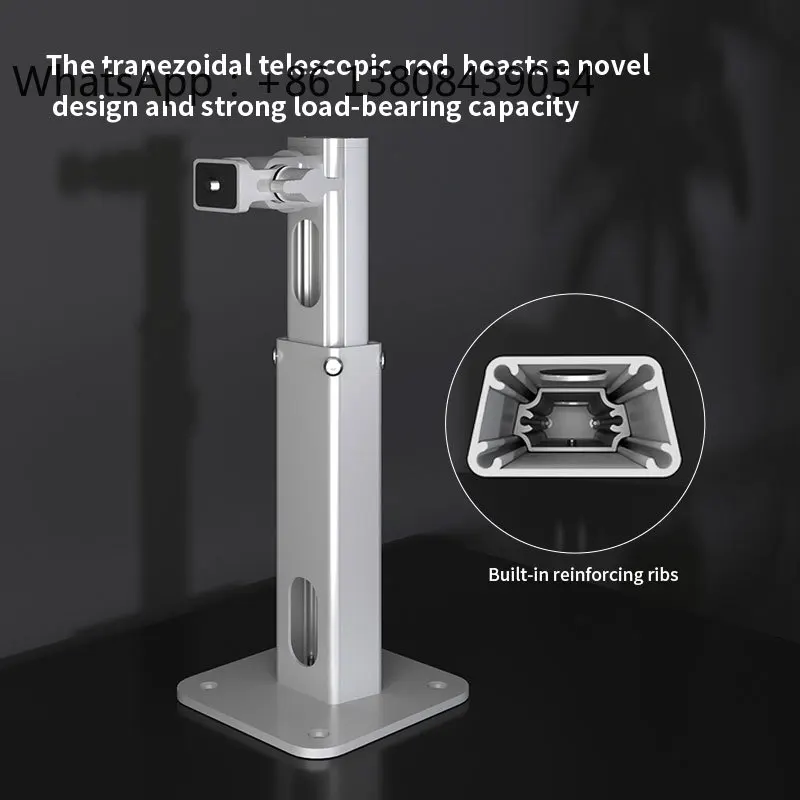 10KG Load Aluminum Projector Wall Bracket - Cable Management Fit 1/4