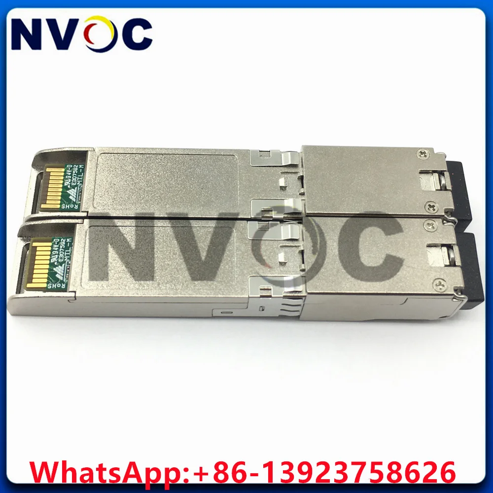 A Pair 10G SMF BIDI 1550/1490nm LCUPC Single Mode Simplex 100KM SFP Transceiver Module Compatible Cisco Mikrotik Ubiquiti Switch