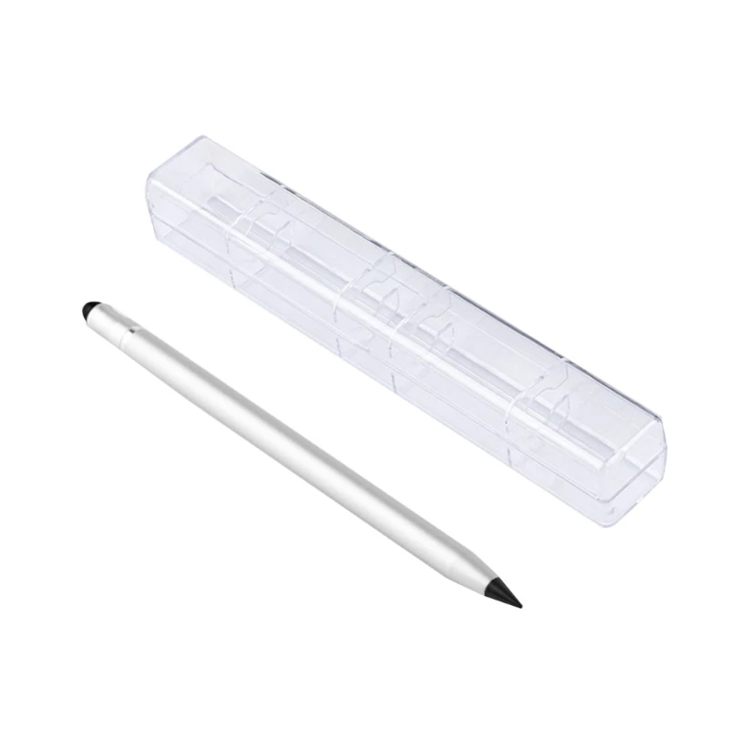 Надежный металлический карандаш, вечная ручка со скрытым ластиком, идеально подходящий для заметок и навигации по экрану, для в