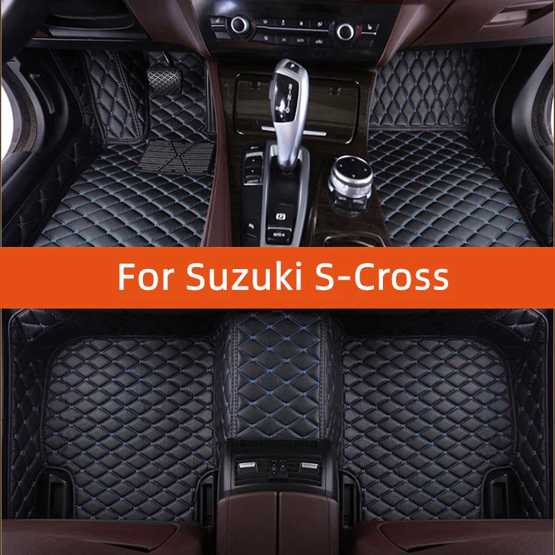 

Custom Leather Car Floor Mat For Suzuki S-Cross 2018 2019 2020 2021 2022 Car Mat Interior Accessories