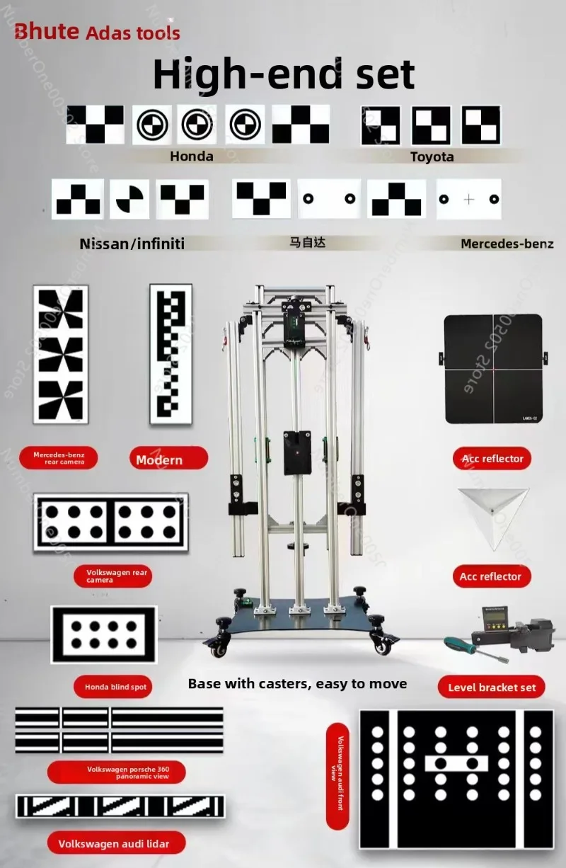 Foldable ADAS Calibration Tool with ACC Level  Universal mmWave Radar Calibration Kit and Front Camera Calibration