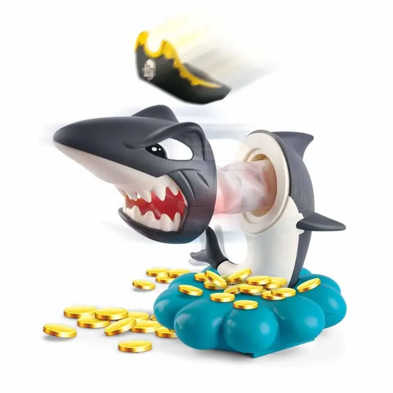 Fun Electric Shark Pirate Gold Coin Game for Family Parties Party Board Game Two-Player Match Spoof Toy