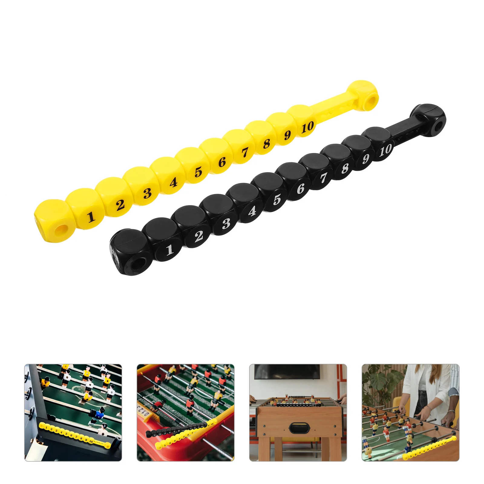 

2Pcs Desktop Football Score Keepers Sturdy Build Long-Lasting Use for Table Soccer Scoring Markers Accessories