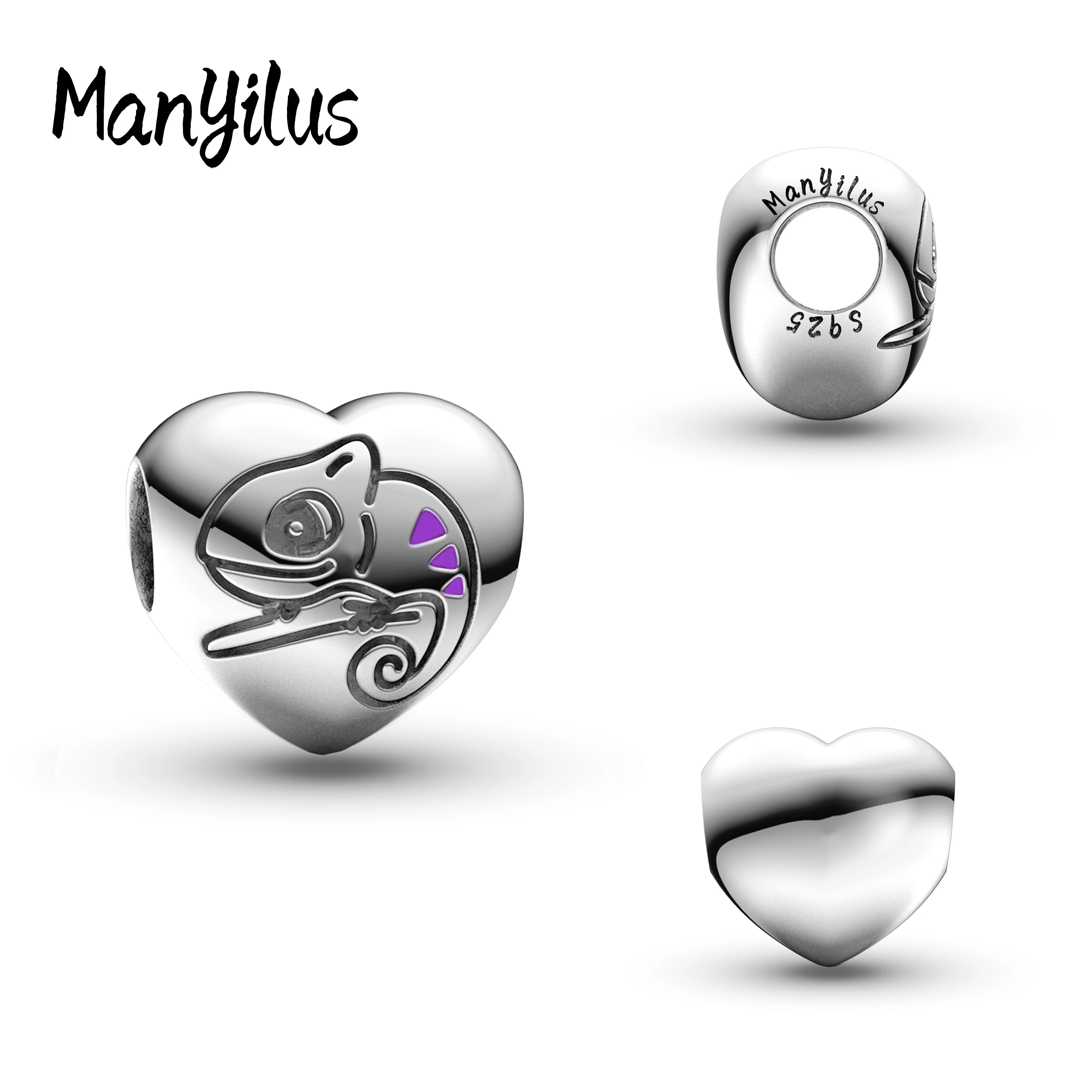 

Manyilus Charms Plata 925 Charms 925 Originales Bracelets Women's Jewelry Pendants Nail Charm All for 1 Real Mom Gifts Pearl