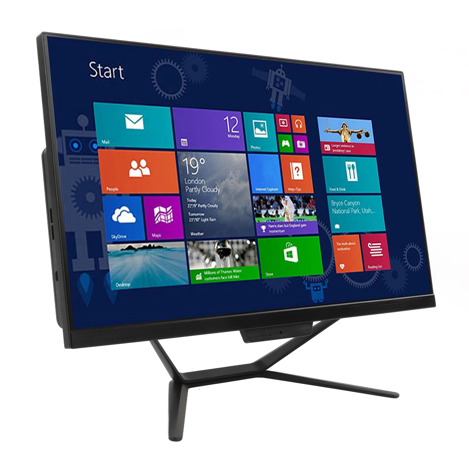 

AIO Desktop Desktop Desktop Black 23.8 Inch FHD 1920x1080 with Camera J4125 CPU 8G DDR4 4 AIO Desktop