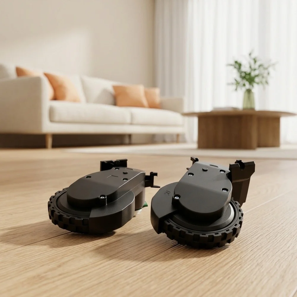 Replacement Wheels for Cecotec For Conga 9590 9990 Robot Vacuum Cleaner to Enhance Mobility on Hardwood and Low-Pile Rugs