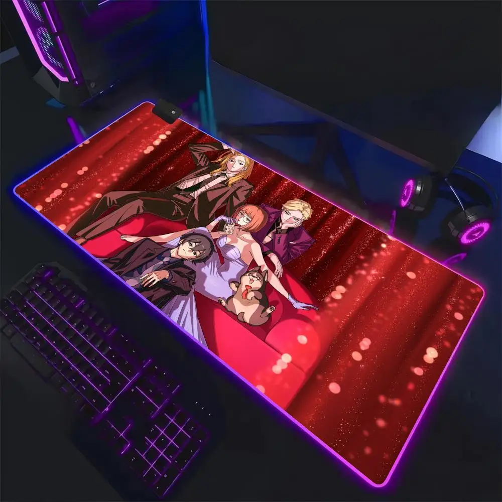 Let's Play Mouse Pad RGB,Gaming Mat Led Mousepad，Extended,Large RGB Mat,SoftPad,DeskMat,Glowing Pad