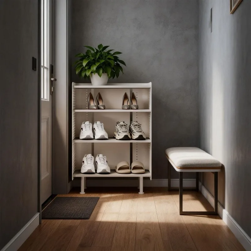 Nordic shoe rack creative multi-layer entry, the door is against the wall, the new small apartment porch storage artifact rack