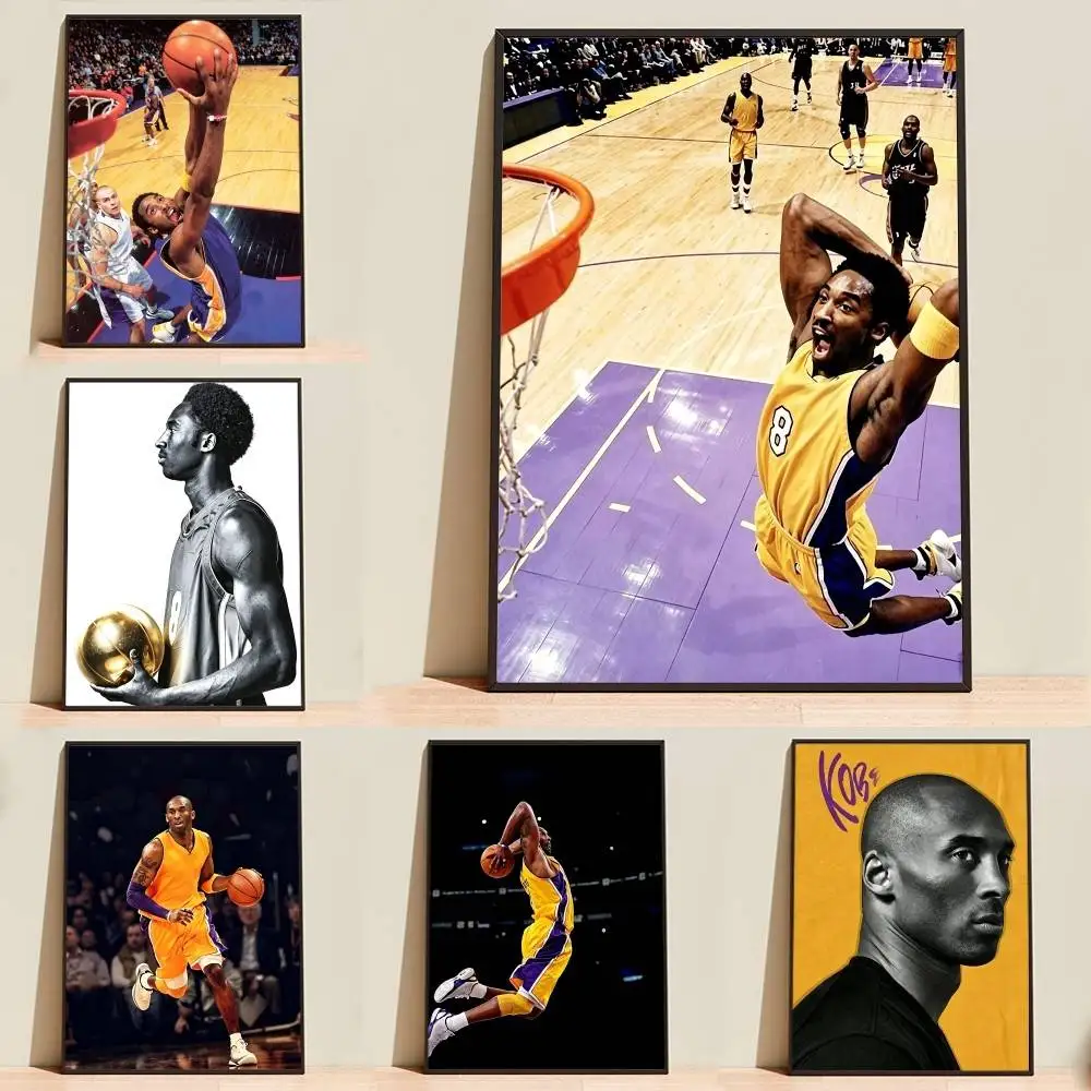 Legendary Mamba K-Kobe B-Bryant  Poster High Quality Dorm Living Room Aesthetic Wall Decoration Painting Stickers Gift