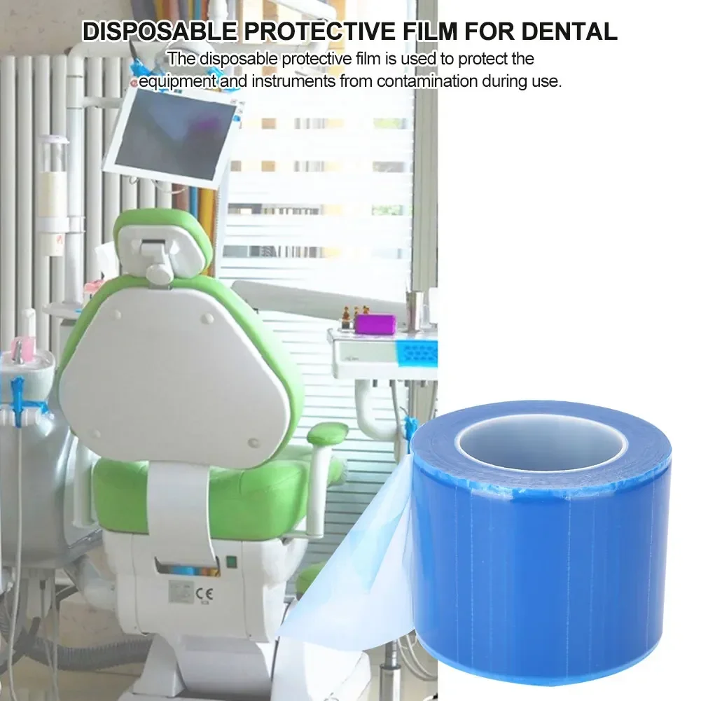 

Disposable Waterproof Antibacterial Protective Film For Dental Materials Barrier Film Sticky Wrap Protect Equipment Instruments