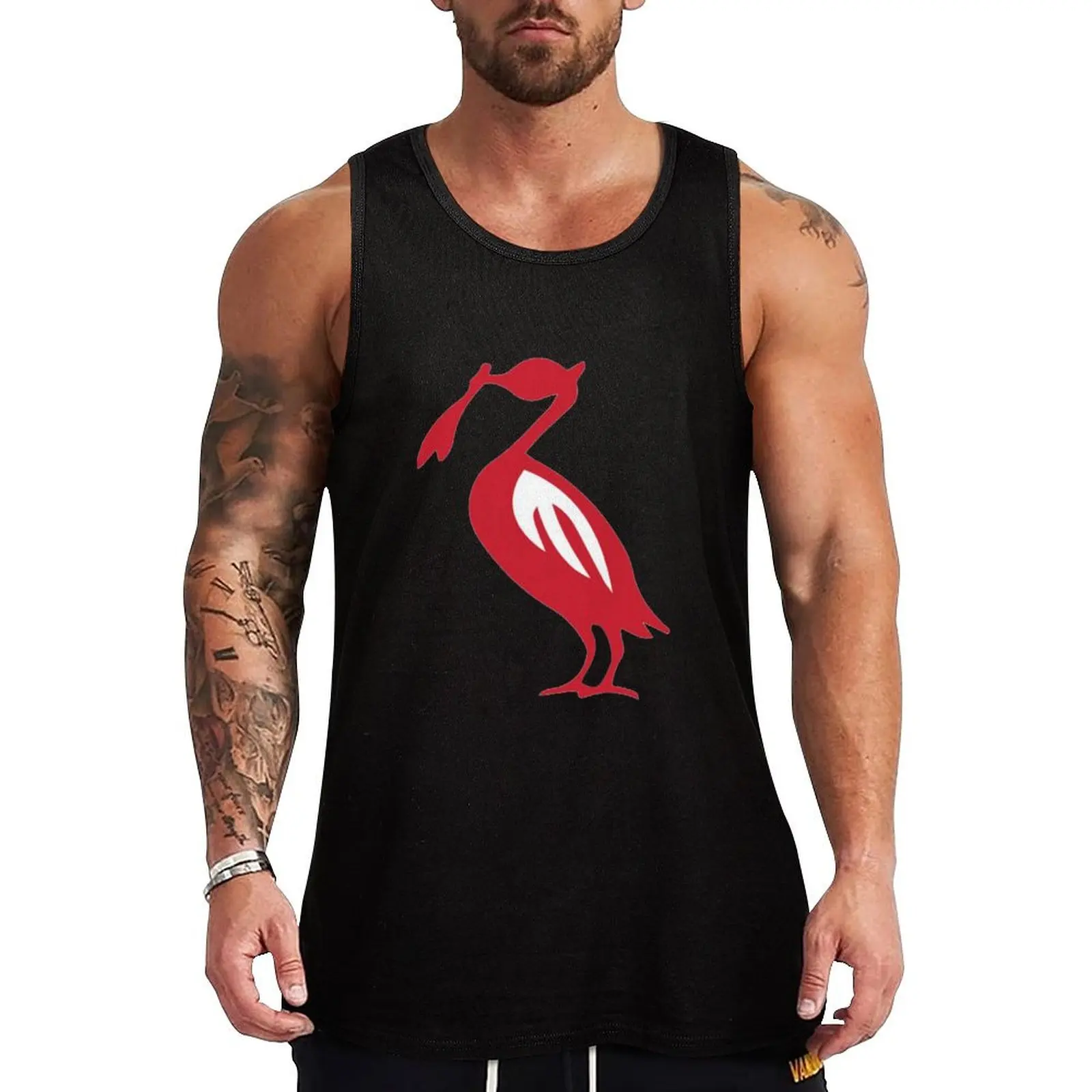 

Retro Liverbird Tank Top clothes for men summer T-shirt sports Male vest T-shirt for fitness