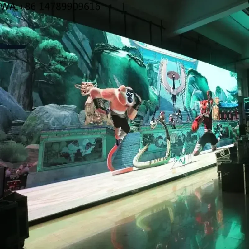 Customized Stage HD Full Color Electronic Advertising Large Screen P5 Conference Room Indoor DisplayCustomizable Waterproof LED