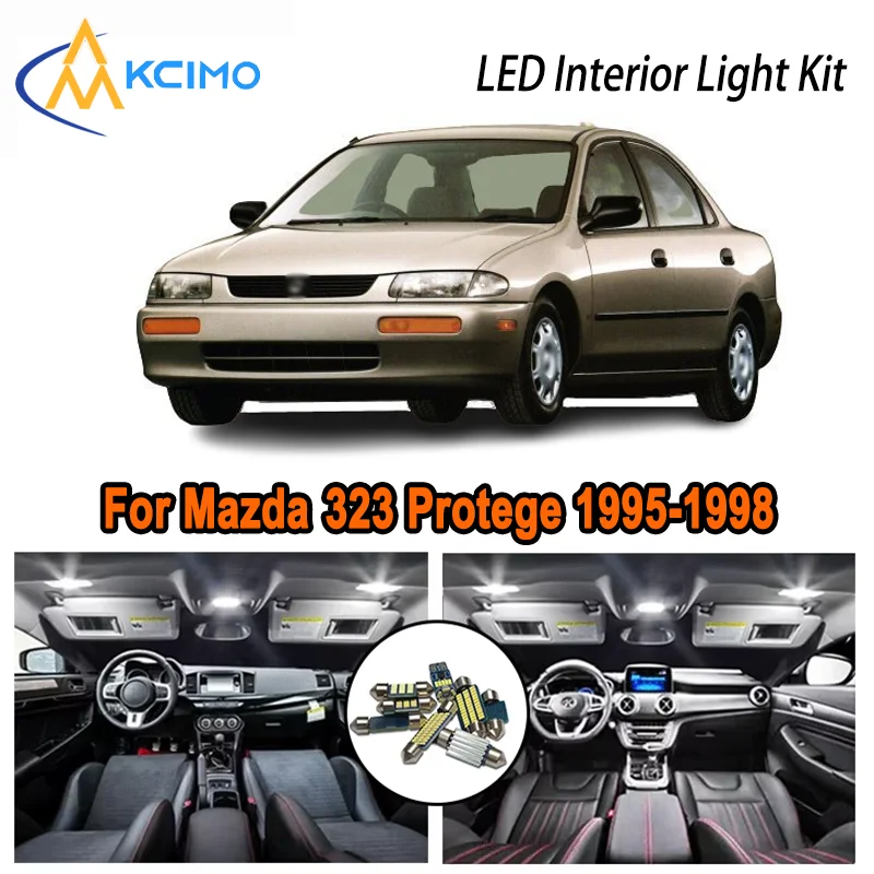 

For Mazda 323 Protege 1995-1998 1995 1996 1997 1998 Premium LED Interior Dome Map Trunk Light Kit Car Led Lamps Canbus No Error