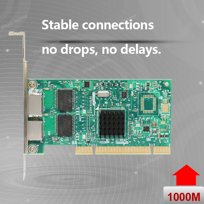 Dual-Port Gigabit PCI Ethernet Card for PC/Server for Intel I82546 Independent MAC 1000Mbps High-Speed Bonding for Soft Routing