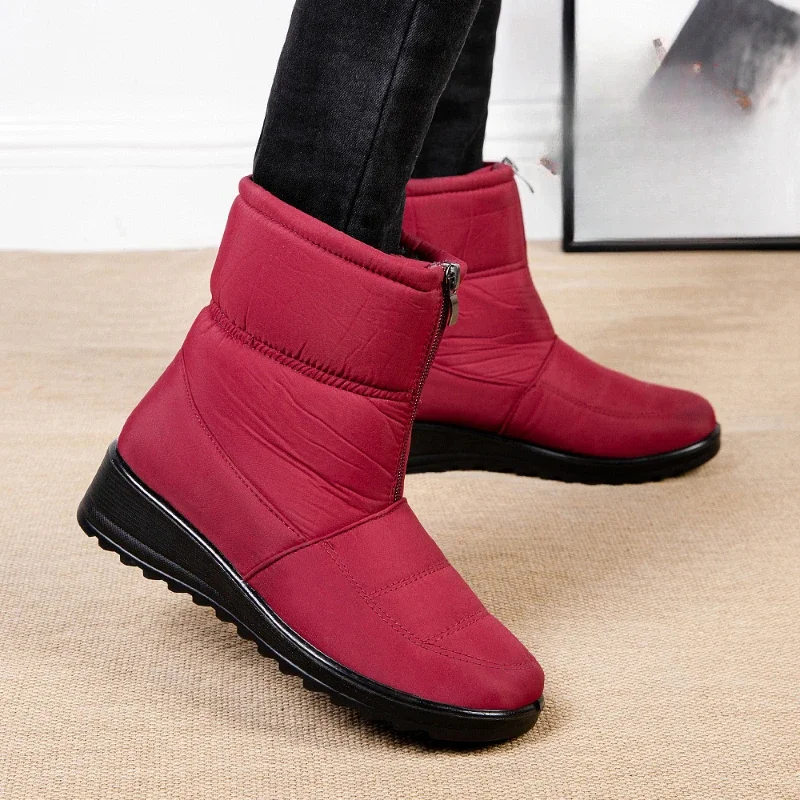 Winter women warm snow boots Fashion Waterproof Plush Ankle Boots Non Slip Warm Cotton Shoes Ladies Casual comfort boot Botas