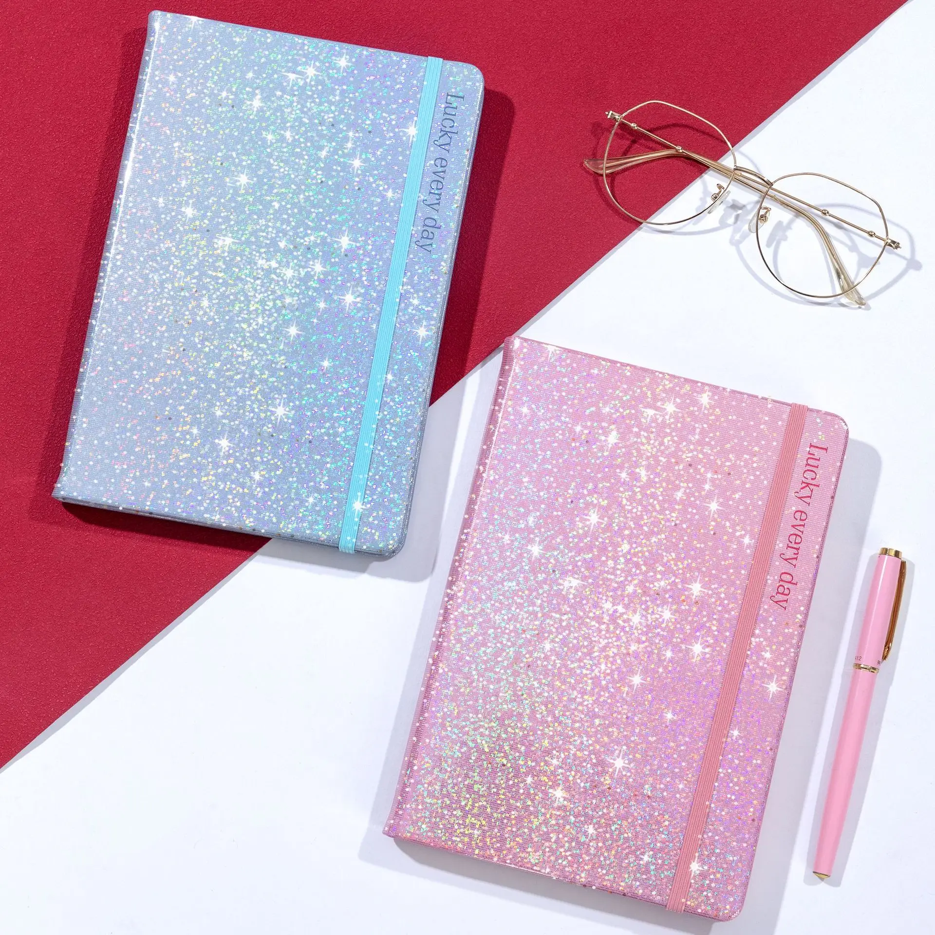 Fantasia A5 Notebook com Alça de Alto Valor Estético, Notebook portátil, Logotipo personalizado, Material escolar