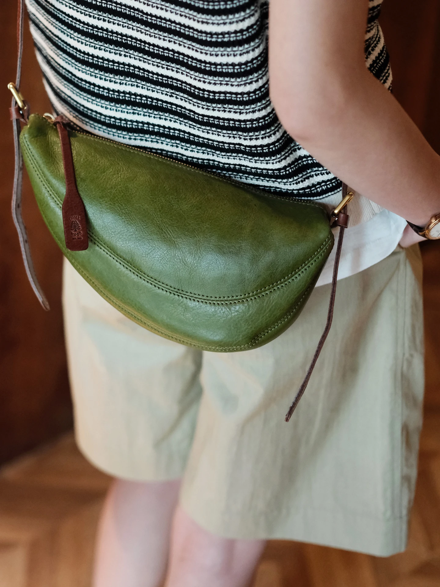 

Organizers designers genuine leather women's shoulder bag vintage outdoor daily party luxury cow leather green crossbody bag