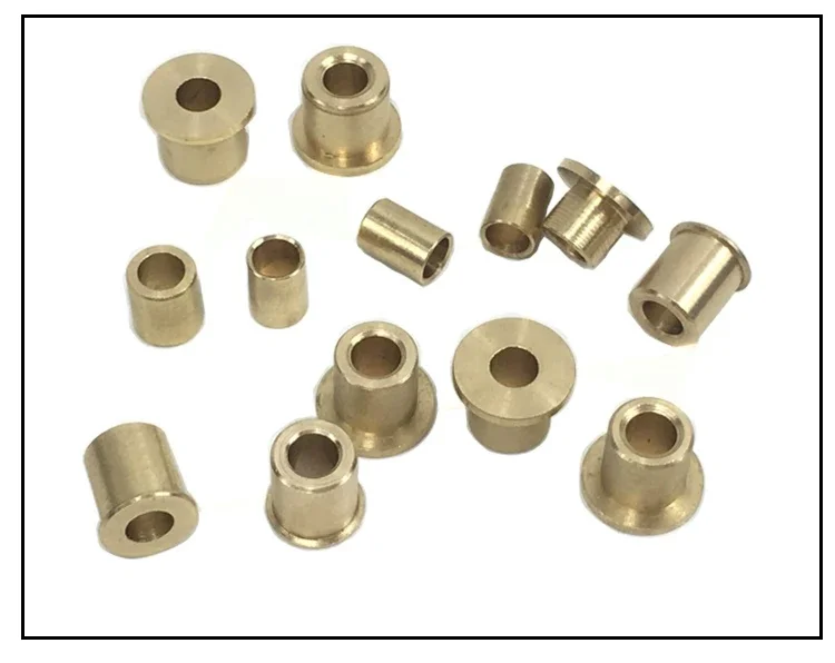 10pc Mini Brass Bushings, 2mm, 3mm, 4mm, 5mm Rudder Bushings, Suitable for RC Bait Boats and DIY Model Accessories